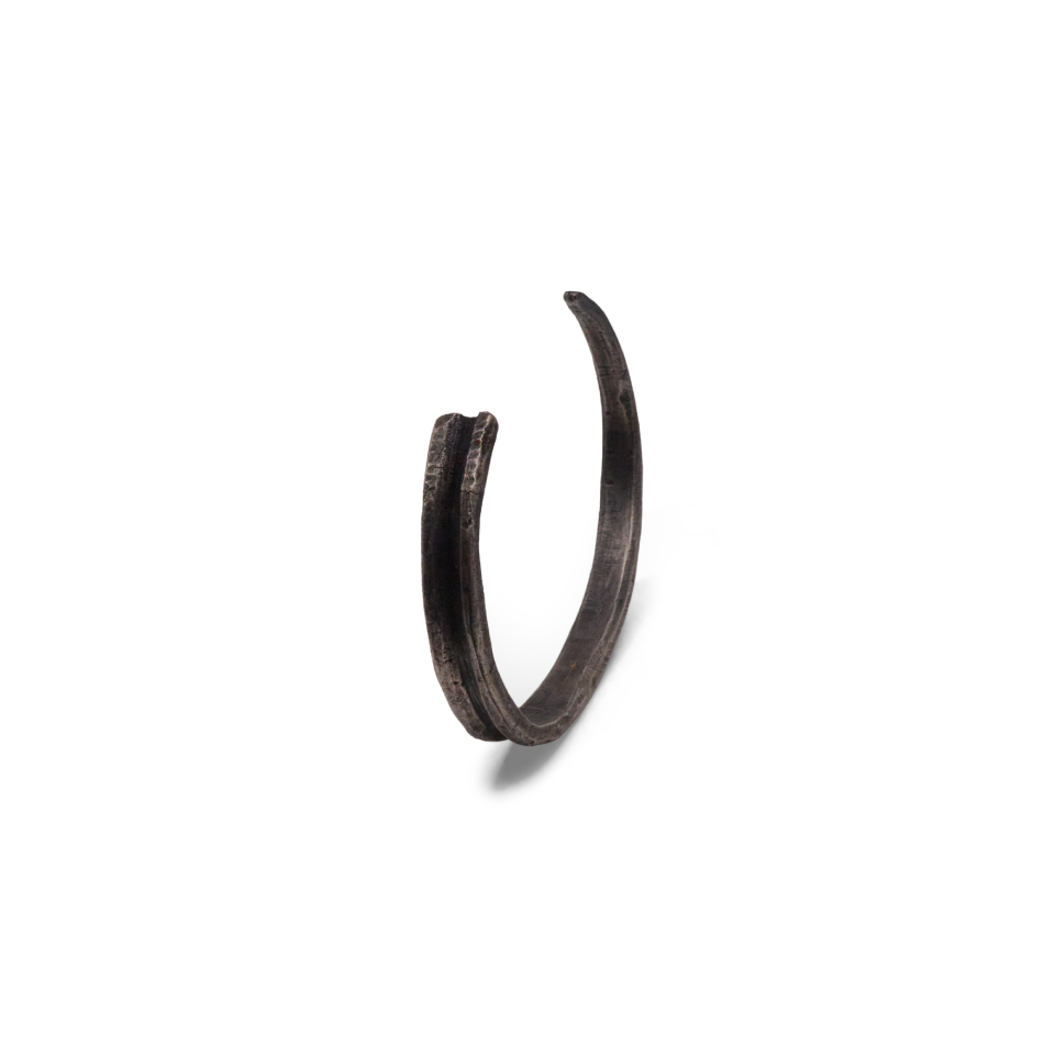 Sliver Cuff Bracelet Recycled Silver Avant Garde Contemporary Jewelry Raw Jewellery Blackened Antiqued Barzakh brz-b-0002