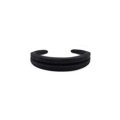 Wounds of a helix cuff bracelet Recycled Silver Avant Garde Contemporary Jewelry Raw Jewellery Blackened Antiqued Barzakh brz-b-0001 (2)